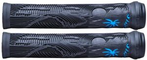 ODI Hucker Signature Flangeless Grips Black Blue