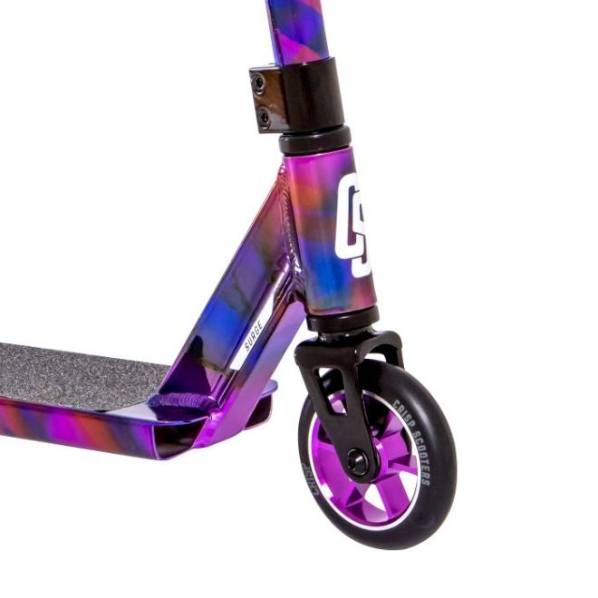 Crisp Surge Stunt Scooter Chrome Cloudy Purple