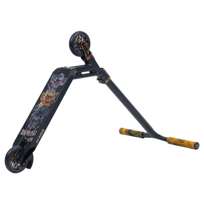 Triad Psychic Delinquent Mini Stunt Scooter Black Gold