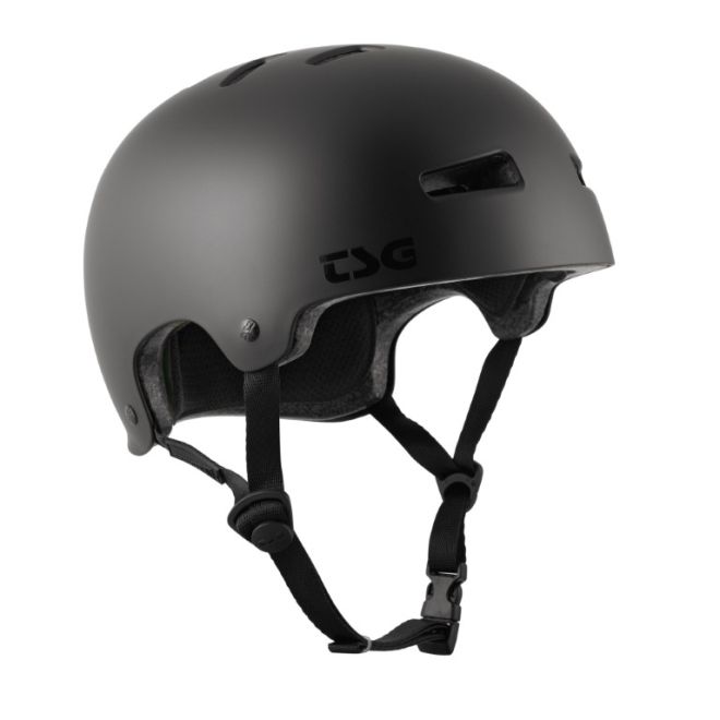 TSG Evolution Solid Helm Satin Dark Black