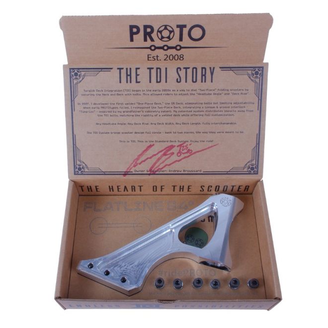 Proto Flatline Nex Pro scooter Neck Raw 85°