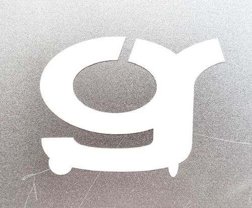 GIZMANIA G Sticker White