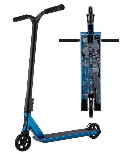 Drone Element Kai Saunders Stunt Scooter Chrome Blue