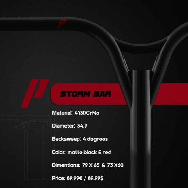 Prime Storm 79 x 65 Bars Red