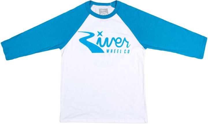 River Classic Logo 3/4 Sleeve T-shirt White