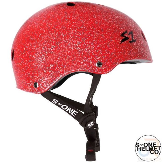 S-One Lifer Helm Red Gloss Glitter