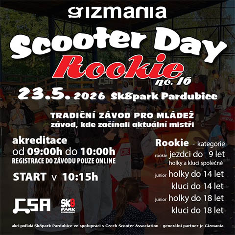 Gizmania scooter day Rookie 2026